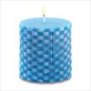 #38564 Island Blue Basketweave Candle $9.95