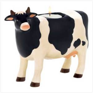 #38253 Cow Candleholder $8.95