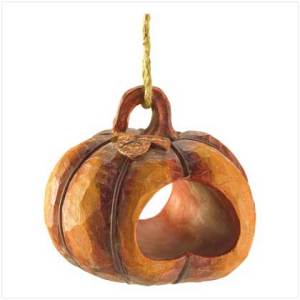 #38294 Pumpkin Birdfeeder $19.95