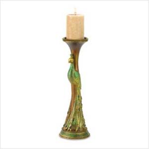 #38435 Peacock Candleholder $29.95