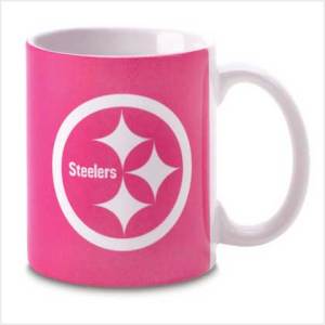 #38571 Pink Pittsburgh Steelers Mug $12.95