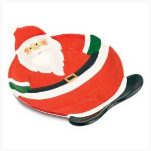 #38603 Smiling Santa Serving Plate $14.95