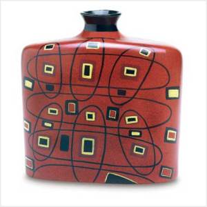 #38656 Abstract Tribal Vase $24.95